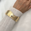Fashion Ins Metal Irregular Knocking Pattern Electroplated Bracelet