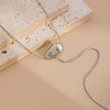 Fashion Ins Style Geometric Iron Snake Bone Chain Pendant Clavicle Necklace With Electroplating