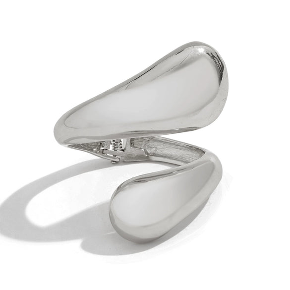 Fashion Ins Style Metallic Water Drops Open Bracelet For Women With Electroplating