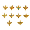 Fashion Insect Stainless Steel Jewelry Pendant With Zircon Inlay And Electroplating Treatment For Necklace And Bracelet Accessories