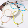 Fashion Jewelry Artificial Crystal Geometric Drop Shape Electroplated Ball Chain Women's Necklace