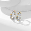 Fashion Jewelry Copper Electroplated With Geometric Pattern Ear Buckle