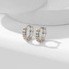 Fashion Jewelry Copper Electroplated With Geometric Pattern Ear Buckle