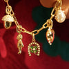 Fashion Jewelry Copper Love Peach Heart Ushaped Horseshoe Necklace With Mixed Gemstone Inlay And Diamond Design