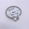 Fashion Jewelry Copper Microinlaid Zircon Geometric Love Bracelet With Electroplating