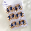 Fashion Jewelry Gold Plated Earrings For Women Geometric Shape Flower Design Electroplated Highend