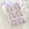 Fashion Jewelry Gold Plated Earrings For Women Geometric Shape Flower Design Electroplated Highend