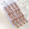 Fashion Jewelry Gold Plated Earrings For Women Geometric Shape Flower Design Electroplated Highend