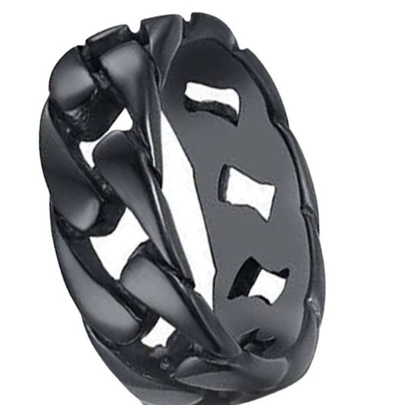 Fashion Jewelry Metal Geometric Twist Hollow Stripe Ring With Electroplating