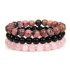 Fashion Jewelry Natural Stone Bracelet Copper Geometric Handmade