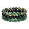 Fashion Jewelry Natural Stone Bracelet Copper Geometric Handmade