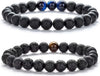 Fashion Jewelry Natural Stone Bracelet Copper Geometric Handmade