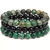 Fashion Jewelry Natural Stone Bracelet Copper Geometric Handmade