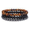 Fashion Jewelry Natural Stone Bracelet Copper Geometric Handmade