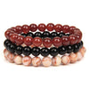 Fashion Jewelry Natural Stone Bracelet Copper Geometric Handmade