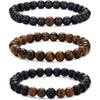 Fashion Jewelry Natural Stone Bracelet Copper Geometric Handmade