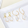 Fashion Jewelry New Crystal Earrings Korean Temperament Geometric Glass Earrings Wild Earrings Wholesale Gooddiy