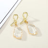 Fashion Jewelry New Crystal Earrings Korean Temperament Geometric Glass Earrings Wild Earrings Wholesale Gooddiy