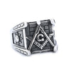Fashion Jewelry Retro Personality Stainless Steel Rings With Letters Numbers Text Electroplating