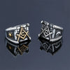 Fashion Jewelry Retro Personality Stainless Steel Rings With Letters Numbers Text Electroplating