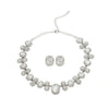 Fashion Jewelry Rhinestone Inlay Women's Earrings And Necklaces Set