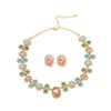Fashion Jewelry Rhinestone Inlay Women's Earrings And Necklaces Set