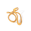 Fashion Jewelry Rings Stainless Steel Geometric Specialshaped Opening Electroplated