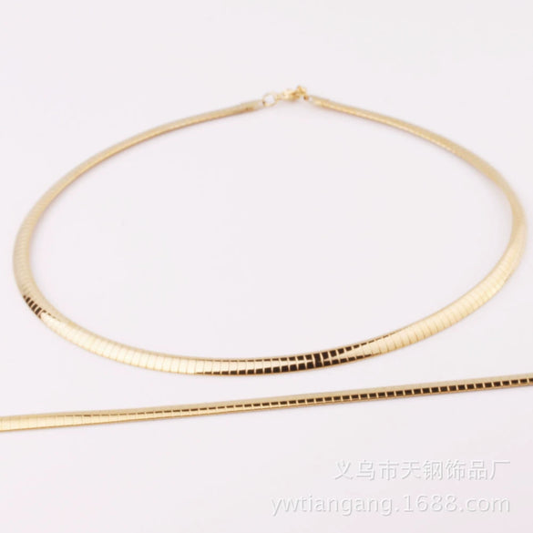 Fashion Jewelry Set Stainless Steel Rhombus Polishing For Ladies