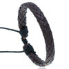 Fashion Jewelry Simple Pull Adjustment Men's And Women's Leather Bracelet Woven Student Hand Rope