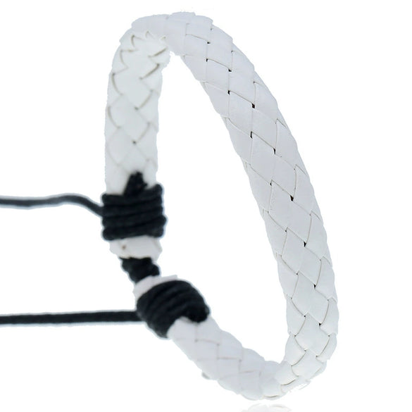 Fashion Jewelry Simple Pull Adjustment Men's And Women's Leather Bracelet Woven Student Hand Rope