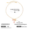 Fashion Jewelry Stainless Steel Bohemian Style Colorful Love Heart Stacked Necklace And Bracelet Electroplating