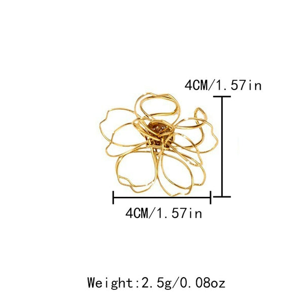 Fashion Jewelry Stainless Steel Flower Ring With Electroplating Design