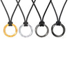 Fashion Jewelry Stainless Steel Geometric Viking Rune Mobius Pendant Necklace For Men