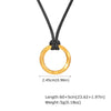 Fashion Jewelry Stainless Steel Geometric Viking Rune Mobius Pendant Necklace For Men