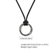 Fashion Jewelry Stainless Steel Geometric Viking Rune Mobius Pendant Necklace For Men