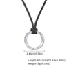 Fashion Jewelry Stainless Steel Geometric Viking Rune Mobius Pendant Necklace For Men