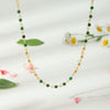 Fashion Jewelry Stainless Steel Malachite Necklace Women Ins Style 18K Gold Plated Electroplating