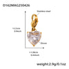 Fashion Jewelry Women's Geometric Stainless Steel 18K Gold Plated Cute Bracelet With Multiaccessories And Super Flash 5A Zircon