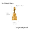 Fashion Jewelry Women's Geometric Stainless Steel 18K Gold Plated Cute Bracelet With Multiaccessories And Super Flash 5A Zircon