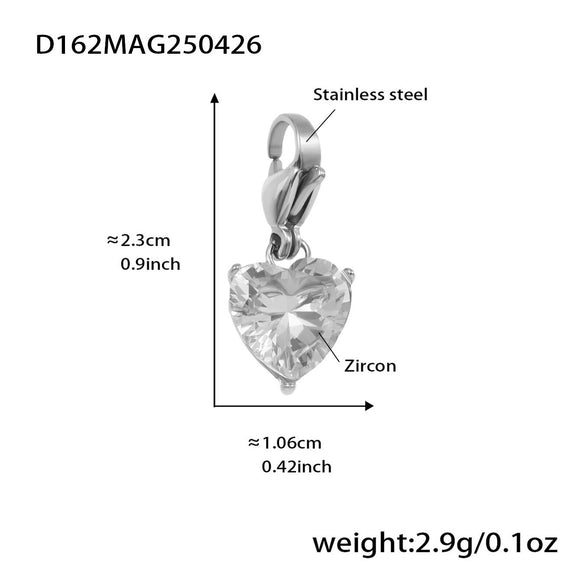 Fashion Jewelry Women's Geometric Stainless Steel 18K Gold Plated Cute Bracelet With Multiaccessories And Super Flash 5A Zircon