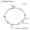Fashion Jewelry Women's Geometric Stainless Steel 18K Gold Plated Cute Bracelet With Multiaccessories And Super Flash 5A Zircon