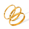 Fashion Joker Stainless Steel Gold Plated Cambered Buckle Bracelet Geometric Style Electroplating