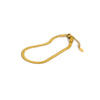 Fashion Joker Stainless Steel 18K Gold Plated Snake Bone Chain Anklet Jewelry For Women With Geometric Pattern