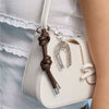 Fashion Key Chain Bag Pendant Copper Street Fashion Stripes