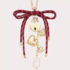 Fashion Key Chain Bag Pendant Copper Street Fashion Stripes