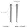 Fashion Knot Tassel Earrings With Snake Chain And Long Tassel Light Luxury Women's Stainless Steel Jewelry Geometric Shape Pvd Furnace Vacuum Real Gold Plated