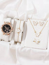 Fashion Ladies Alloy Belt Watch With Round Dial