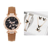 Fashion Ladies Alloy Belt Watch With Round Dial