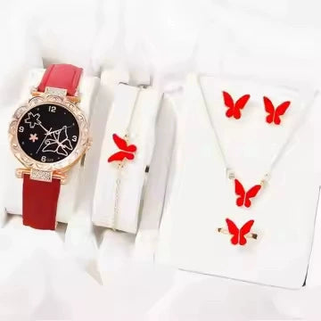 Fashion Ladies Alloy Belt Watch With Round Dial