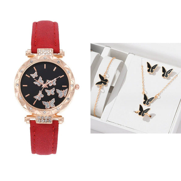 Fashion Ladies Alloy Belt Watch With Round Dial